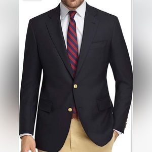 Brooks Brothers Regent Navy Wool Blazer
